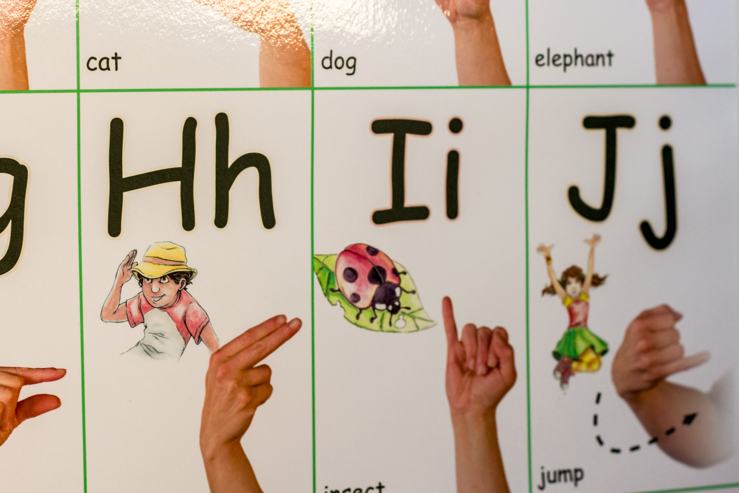 Learning our letters — inside the Shining Stars classroom.
